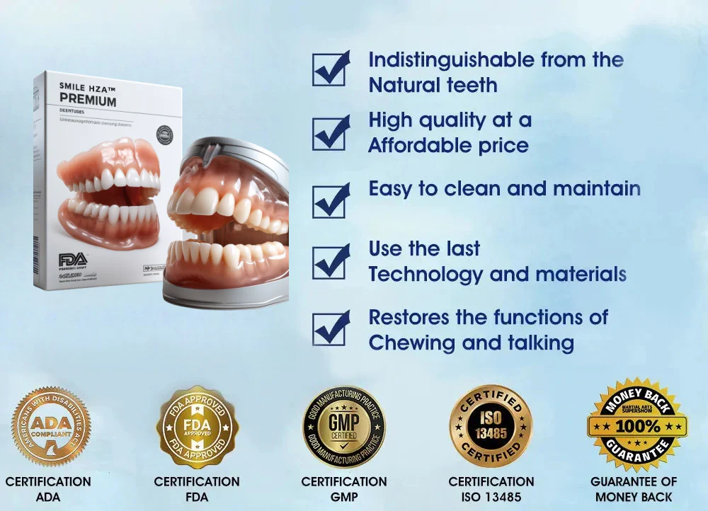 (⏰Limited time discount last 30 minutes⏰)HZA™-🦷Advanced Customized Full Denture Set🦷